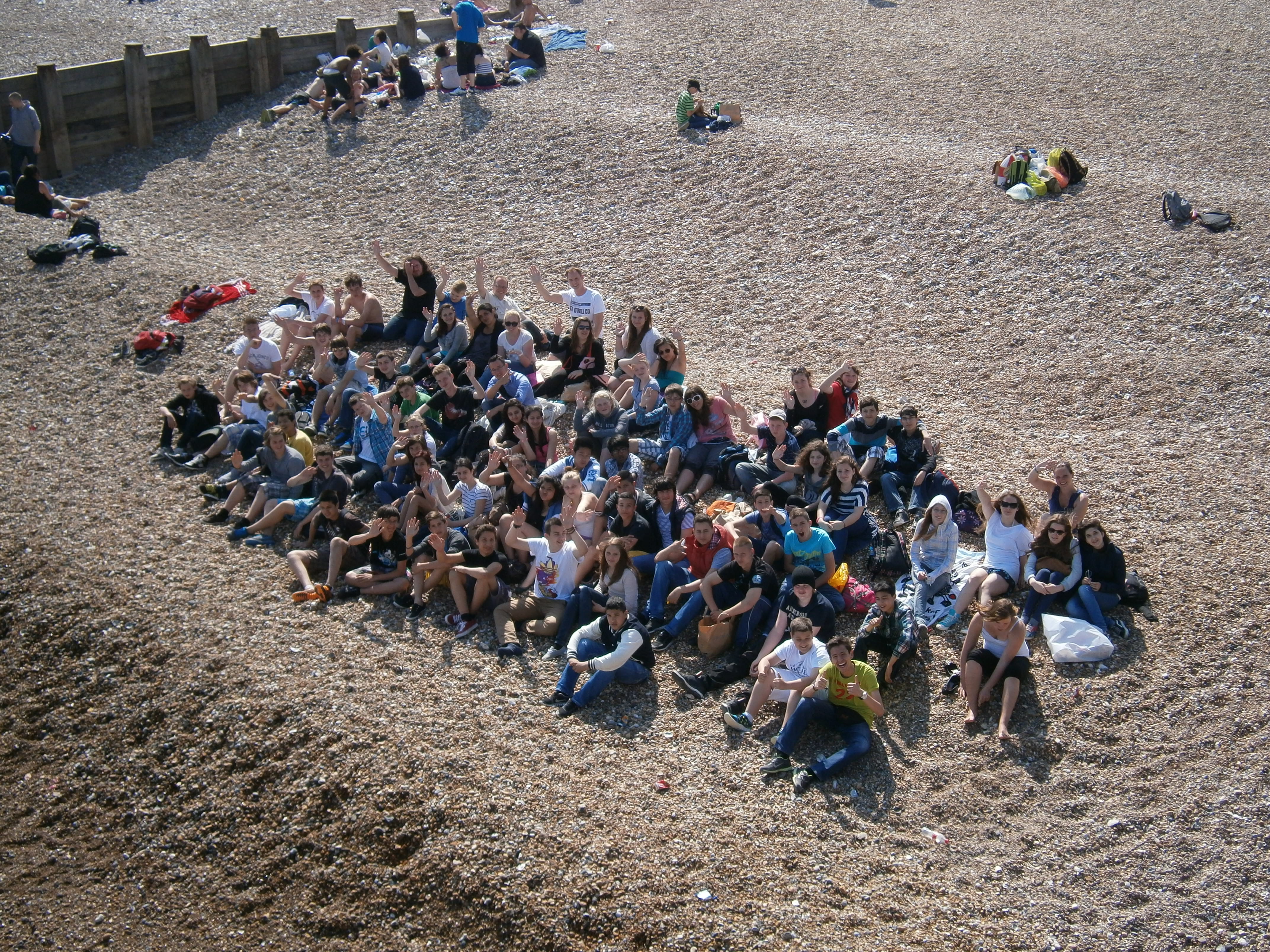 Gruppenbild Strand Eastbourne
